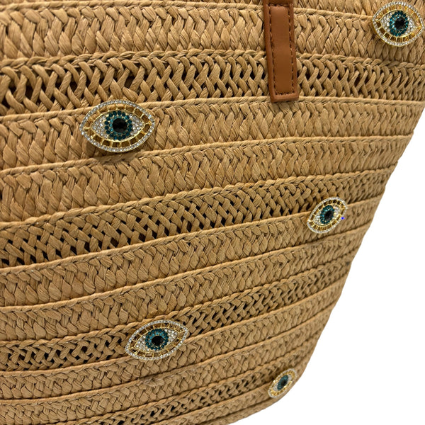 ARIA basket bag - Mini Eyes