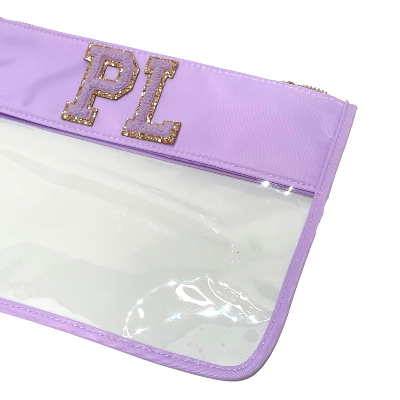 Lilac Clear Pouch - 2 Patches
