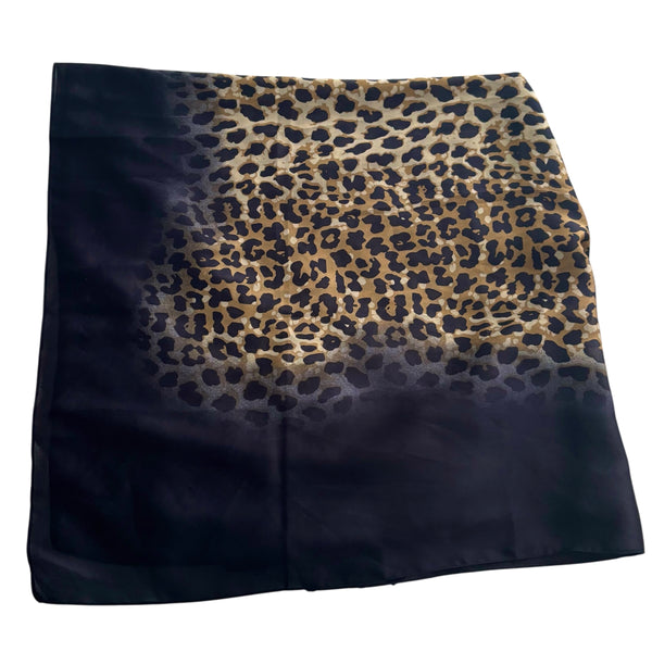 Silk Multi Way Sarong - LEOPARD Black