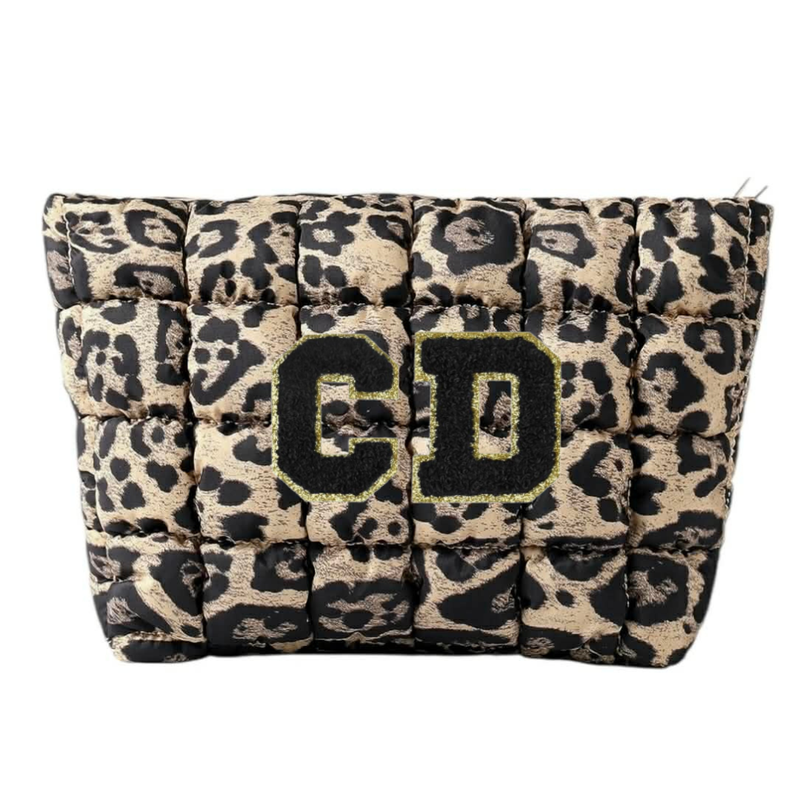 MILA Personalise Make Up Bag - Leopard
