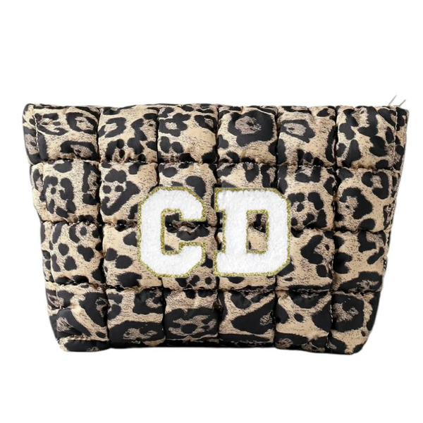 MILA Personalise Make Up Bag - Leopard