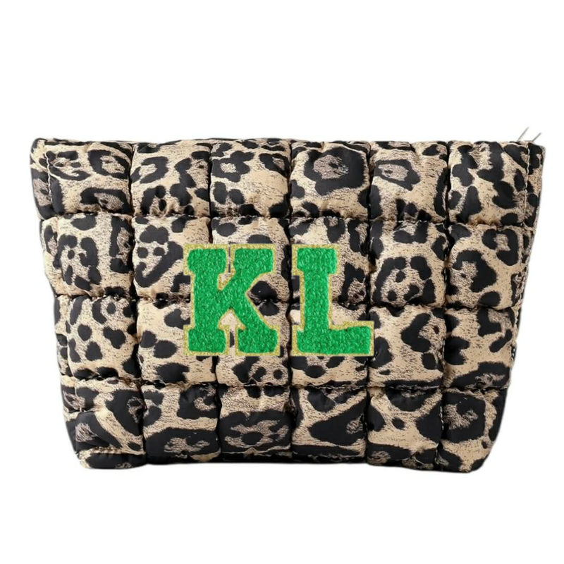 MILA Personalise Make Up Bag - Leopard