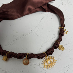 TLB Charm Necklace Satin - Brown Eye