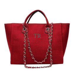TLB v2 Chain Tote Bag - Red
