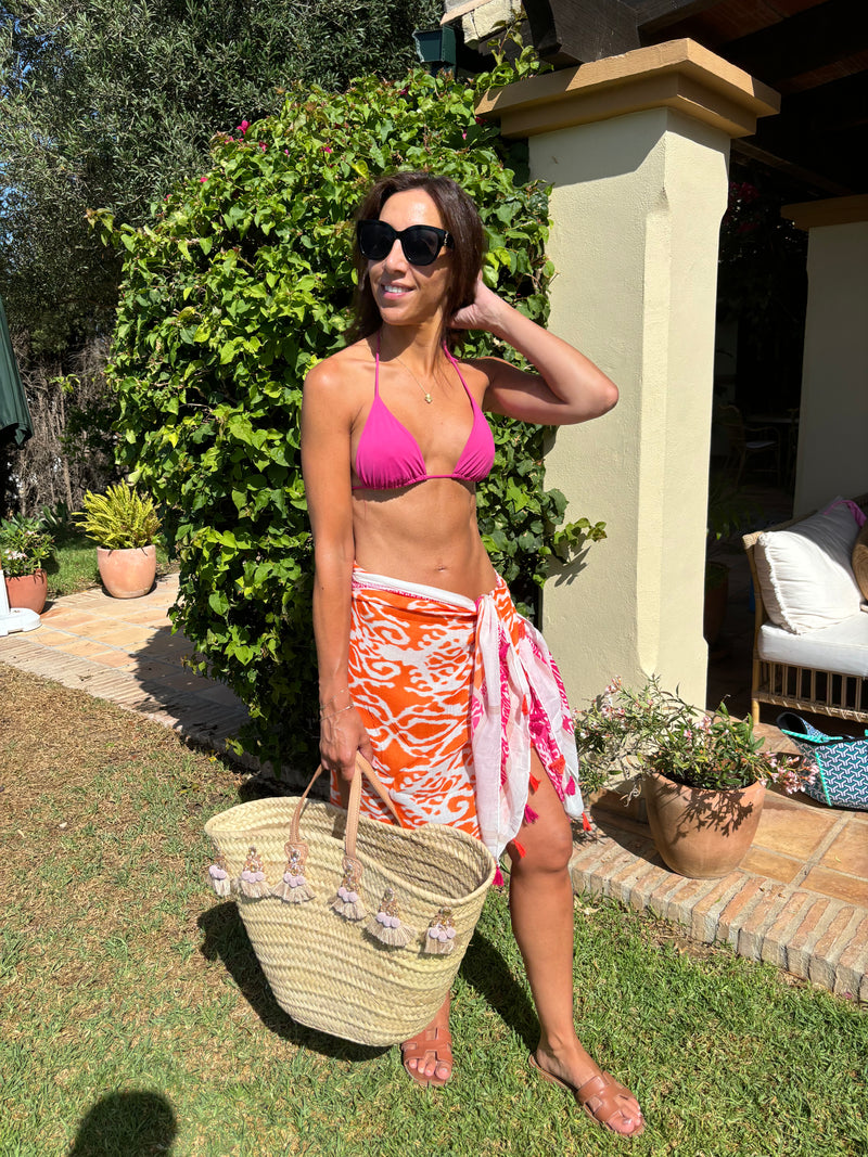 Multi Way Sarong - JESSIE Pink/Orange