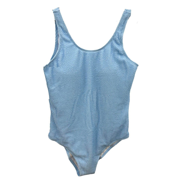 TLB Crinkle Swimsuit - Blue