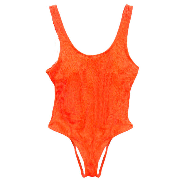 TLB Crinkle Swimsuit - Orange