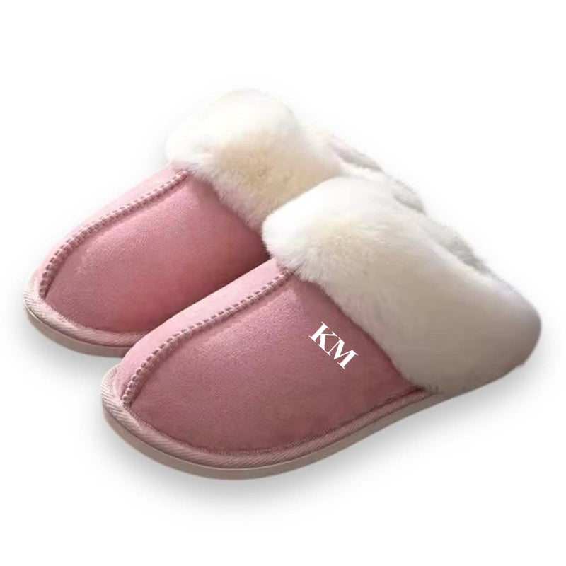 THEA Faux Fur Slippers - Pink