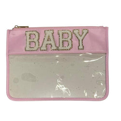 BABY Clear Pouch - Pink