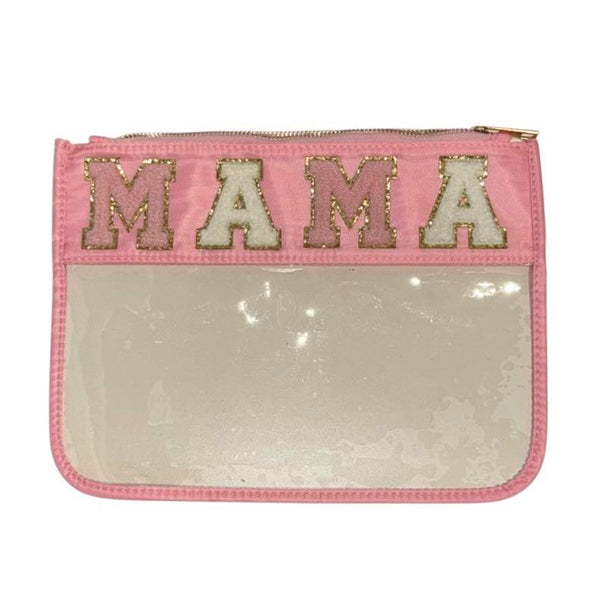 MAMA Clear Pouch - Pink