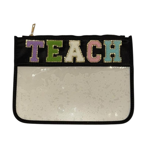 TEACH Clear Pouch - Black