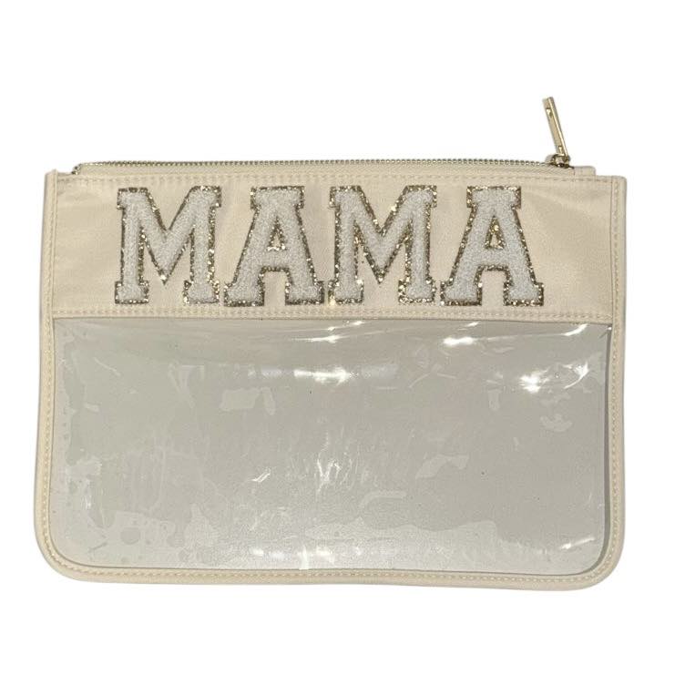 MAMA Clear Pouch - Cream