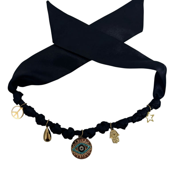 TLB Charm Necklace Satin - Mimi Black
