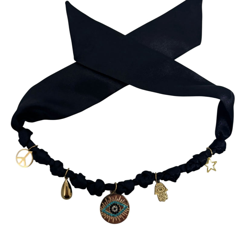 TLB Charm Necklace Satin - Mimi Black