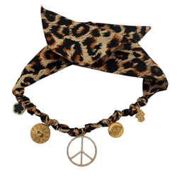 TLB Charm Necklace Satin - Lara Leopard