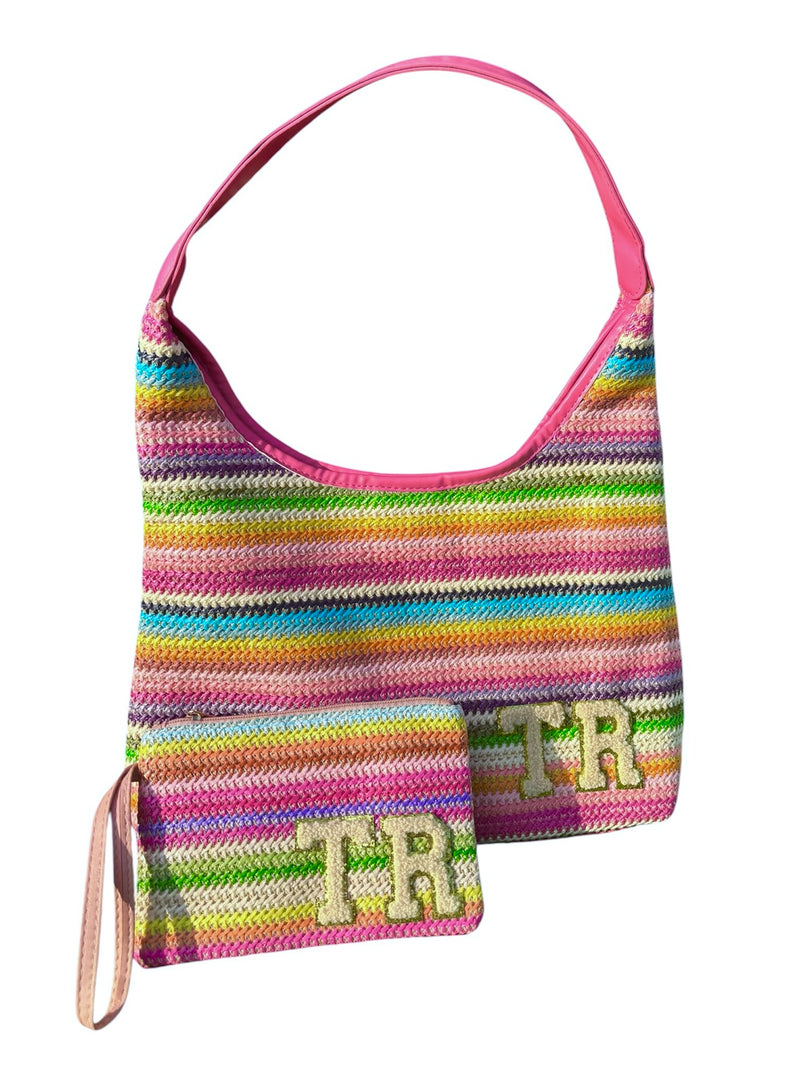 New LUNA Personalised Raffia Bag