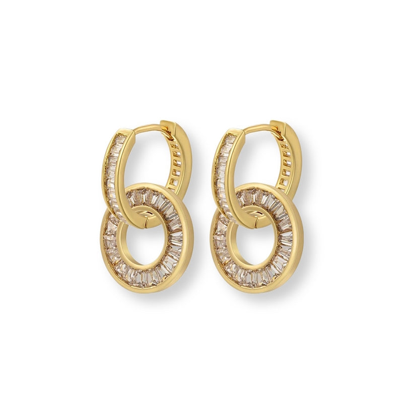 Clara Earrings - Gold/Crystal