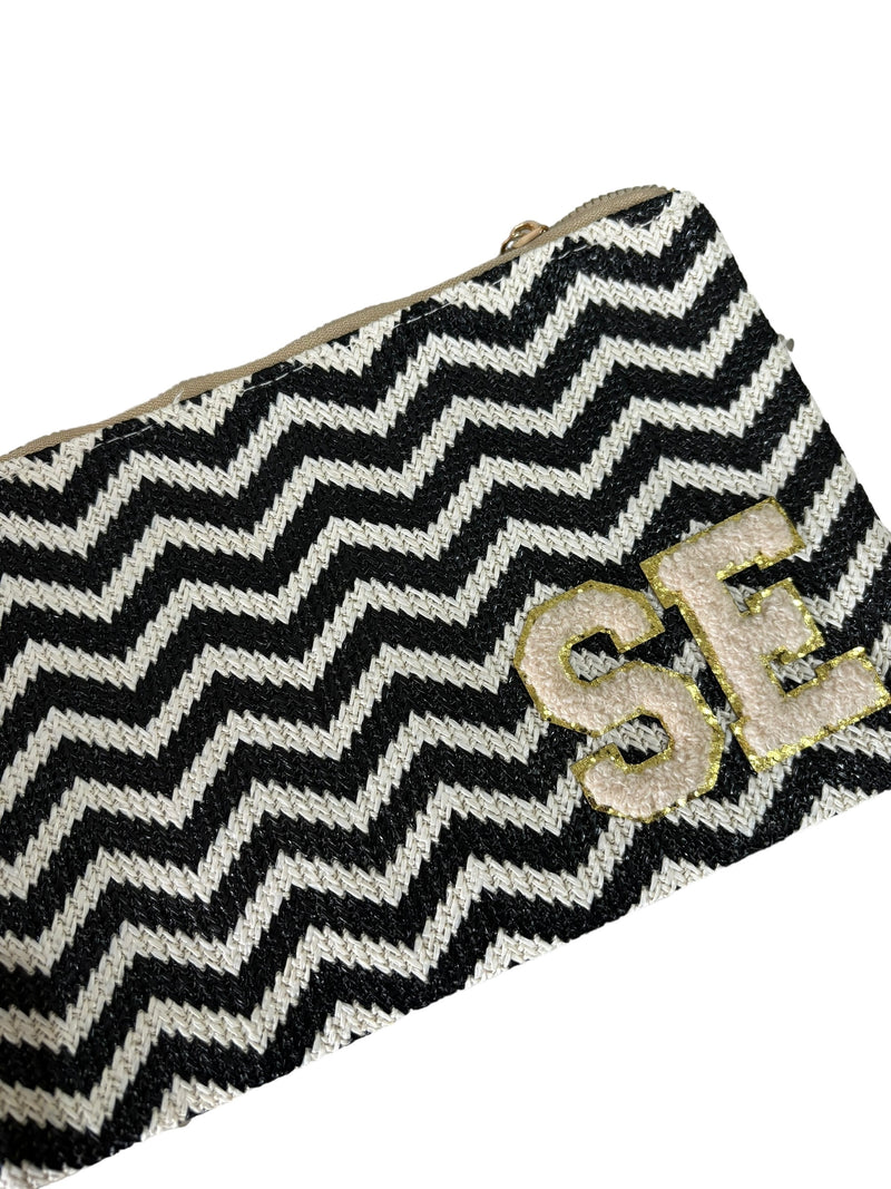 MONO Clutch Bag - Cream letters