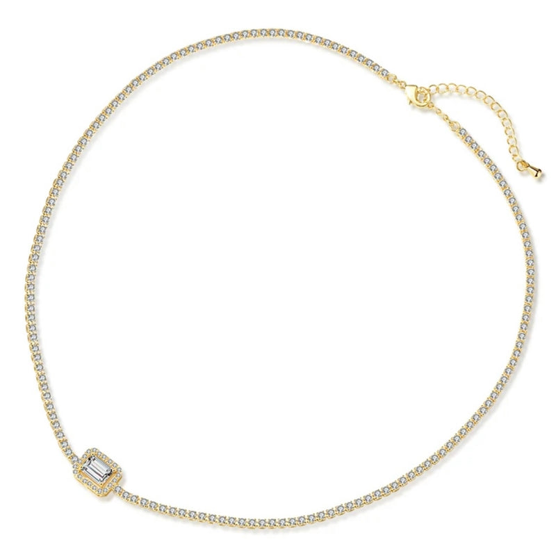Chloe Necklace - Gold/Crystal