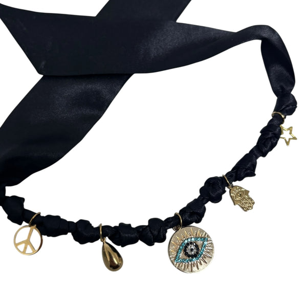 TLB Charm Necklace Satin - Mimi Black