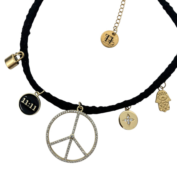 TLB Charm Necklace - Clara Black