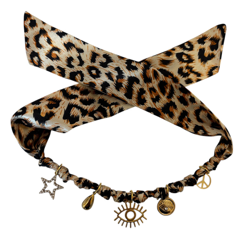 TLB Charm Necklace Satin - Eye Leopard