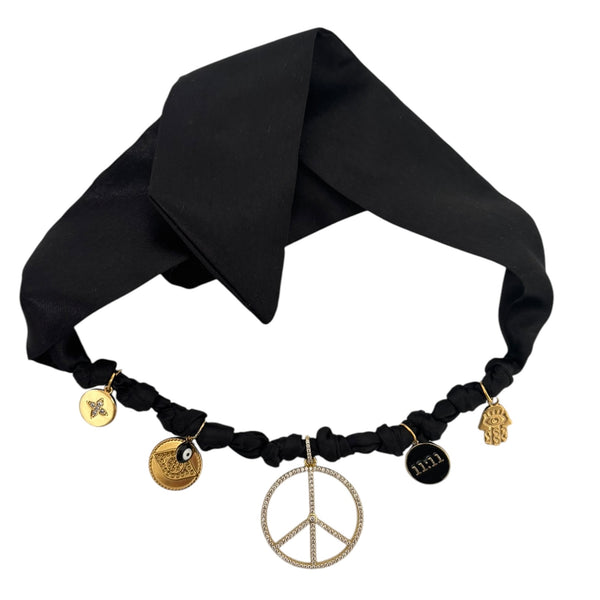 TLB Charm Necklace Satin - Luna Black