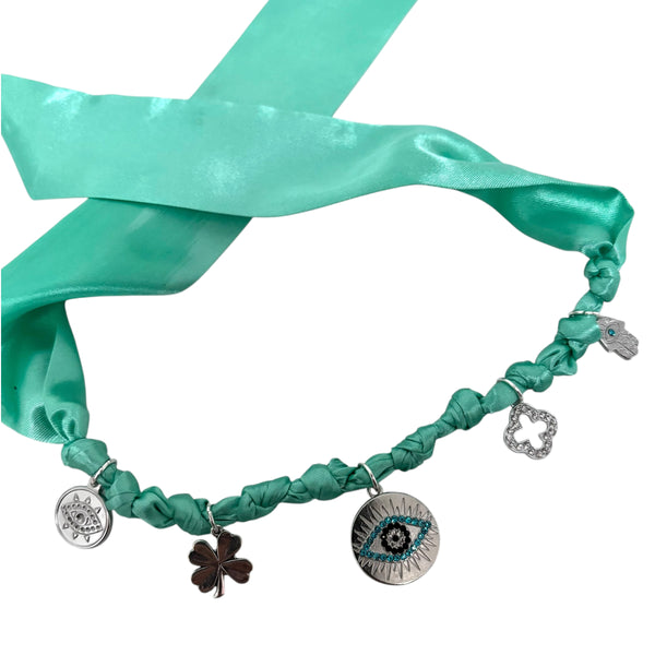 TLB Charm Necklace Satin - Leah