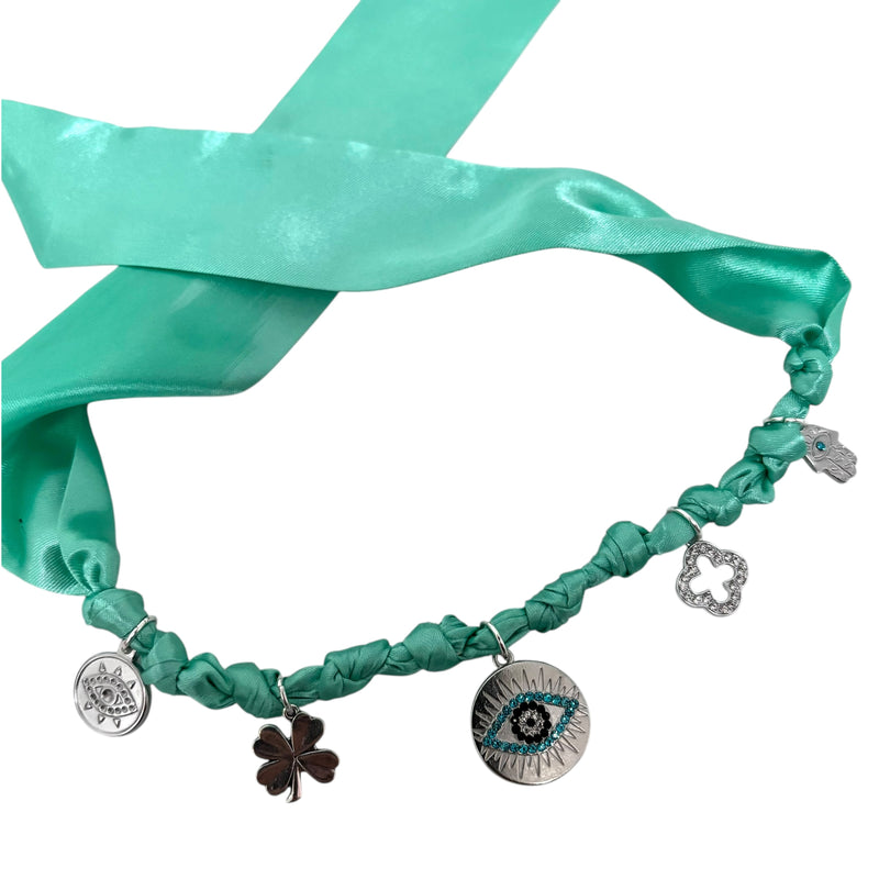 TLB Charm Necklace Satin - Leah