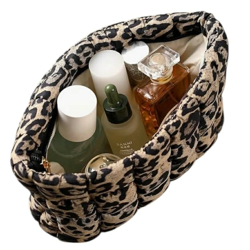 MILA Personalise Make Up Bag - Leopard