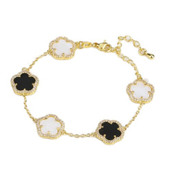 Chloe Bracelet -  black/white