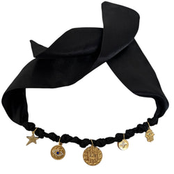 TLB Charm Necklace Satin - Lexi Black