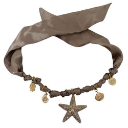 TLB Charm Necklace Satin - Starfish Crystal