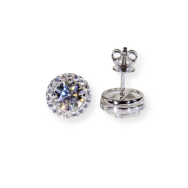 Naya Earrings - Silver Crystal