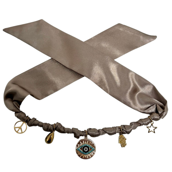 TLB Charm Necklace Satin - Mimi Gold