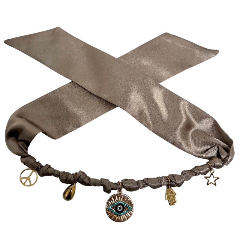 TLB Charm Necklace Satin - Mimi Gold
