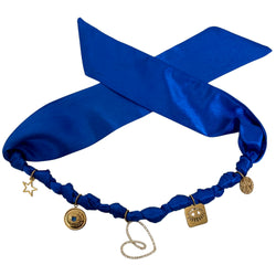 TLB Charm Necklace Satin - Heart Blue