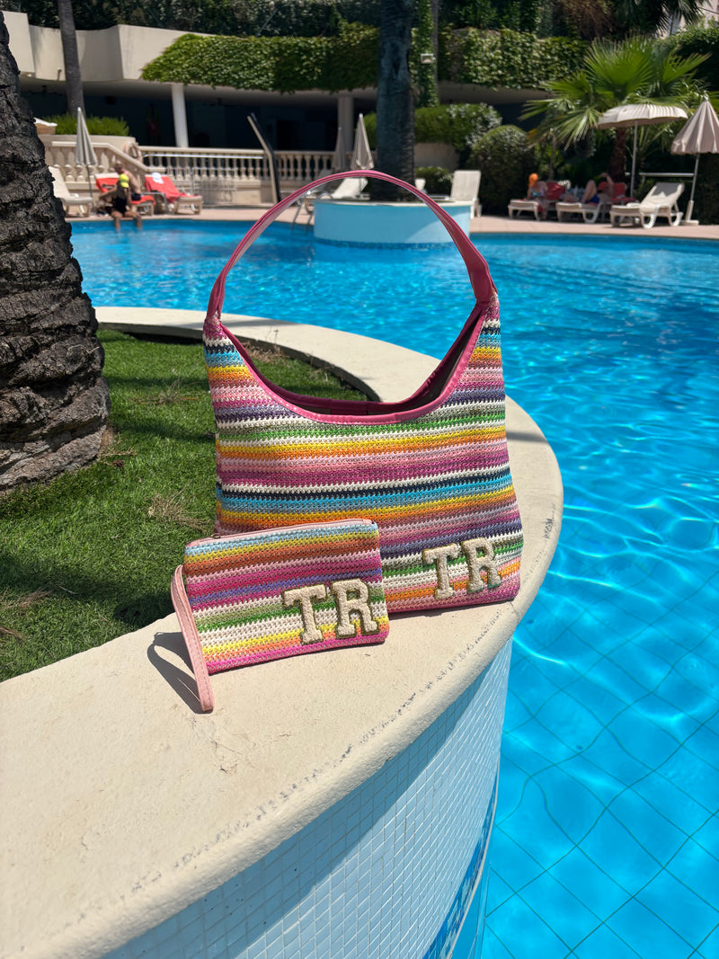 New LUNA Personalised Raffia Bag