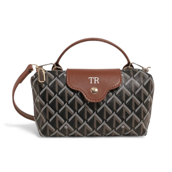 AURORA Crossbody Bag - Brown/Black