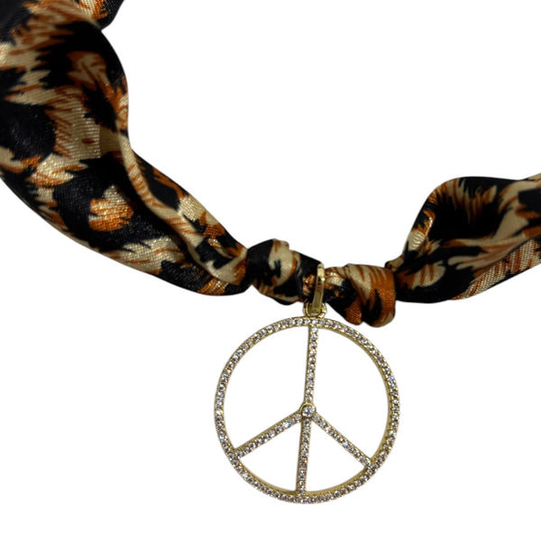 TLB Charm Necklace Satin - Peace Single