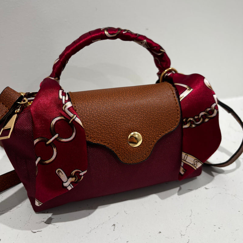 WILLOW Crossbody Bag - Burgundy Mini