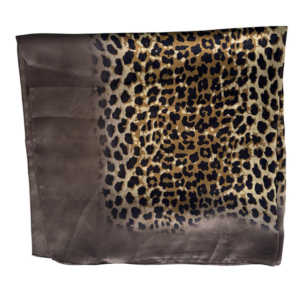 Silk Multi Way Sarong - LEOPARD Brown