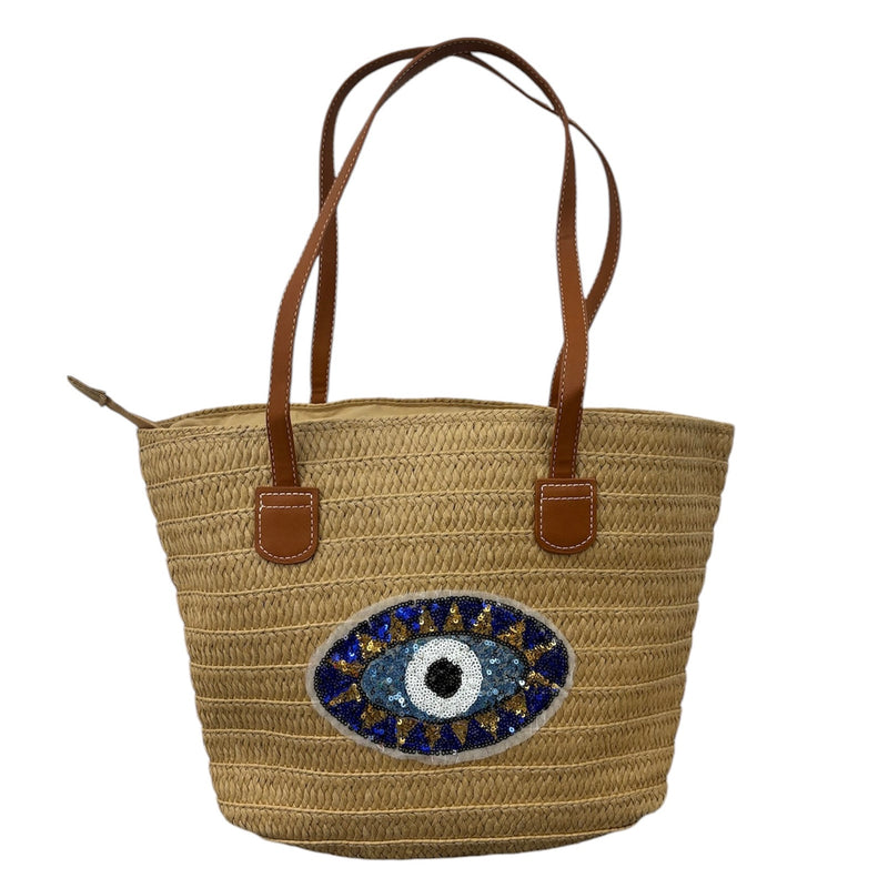 Sequin Eye basket bag