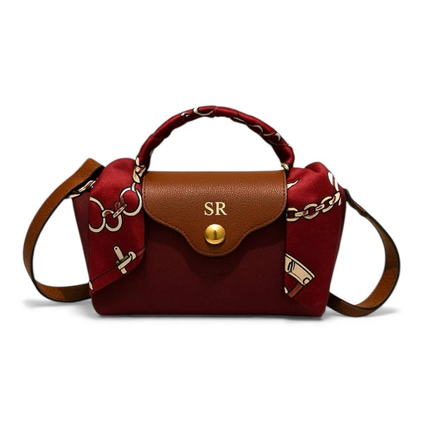 WILLOW Crossbody Bag - Burgundy Mini