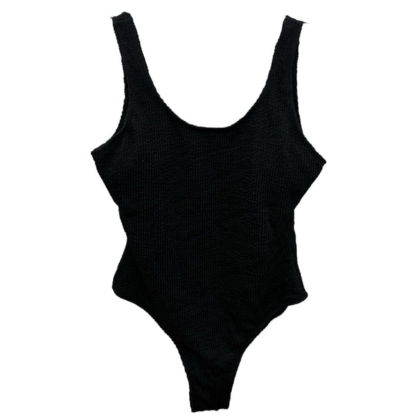 TLB Crinkle Swimsuit - Black