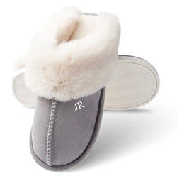 THEA Faux Fur Slippers - Grey