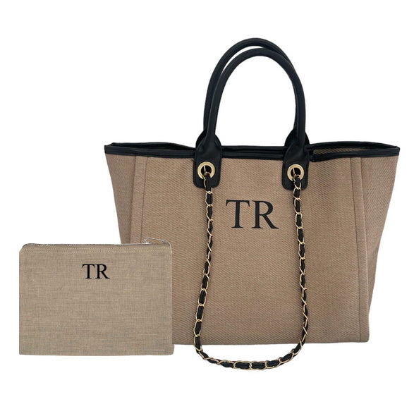 TLB Chain Tote Bag Gift Set - Black Trim