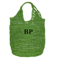 BROOKE Raffia Tote Bag - Green