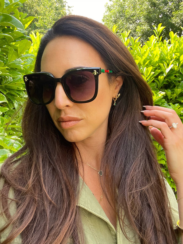MILLY Sunglasses - Red/Green sides
