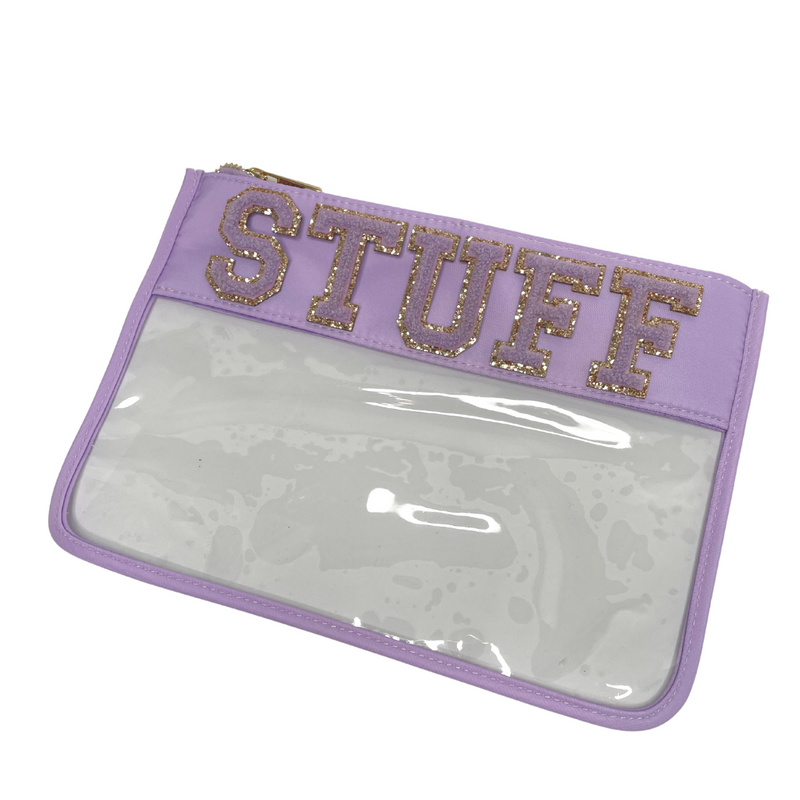 Lilac Clear Pouch - Stuff